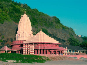 Ganapati-pule temple of God Ganesha, Pule, Ratnagiri, Maharasthra, India.